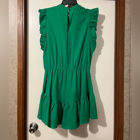 TCEC Green Ruffle Dress - Picture 2 of 3